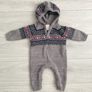 JOE FRESH Knit Christmas Holiday Jumper Romper Winter